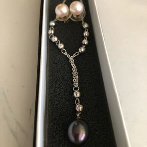 🌹Women’s Black pearl necklace